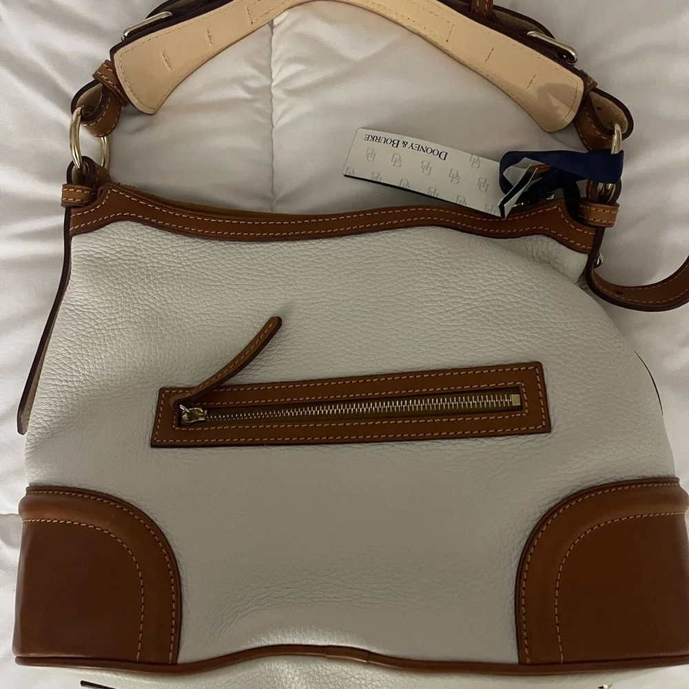 Dooney & Bourke White and Brown Women's Bag